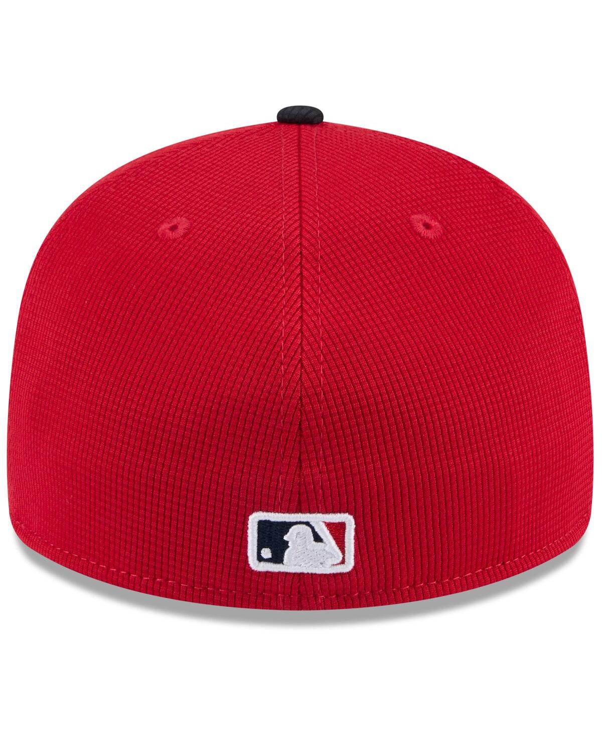 NEW ERA MEN'S RED/NAVY BOSTON RED SOX 2025 SPRING TRAINING LOW PROFILE 59FIFTY FITTED HAT 
