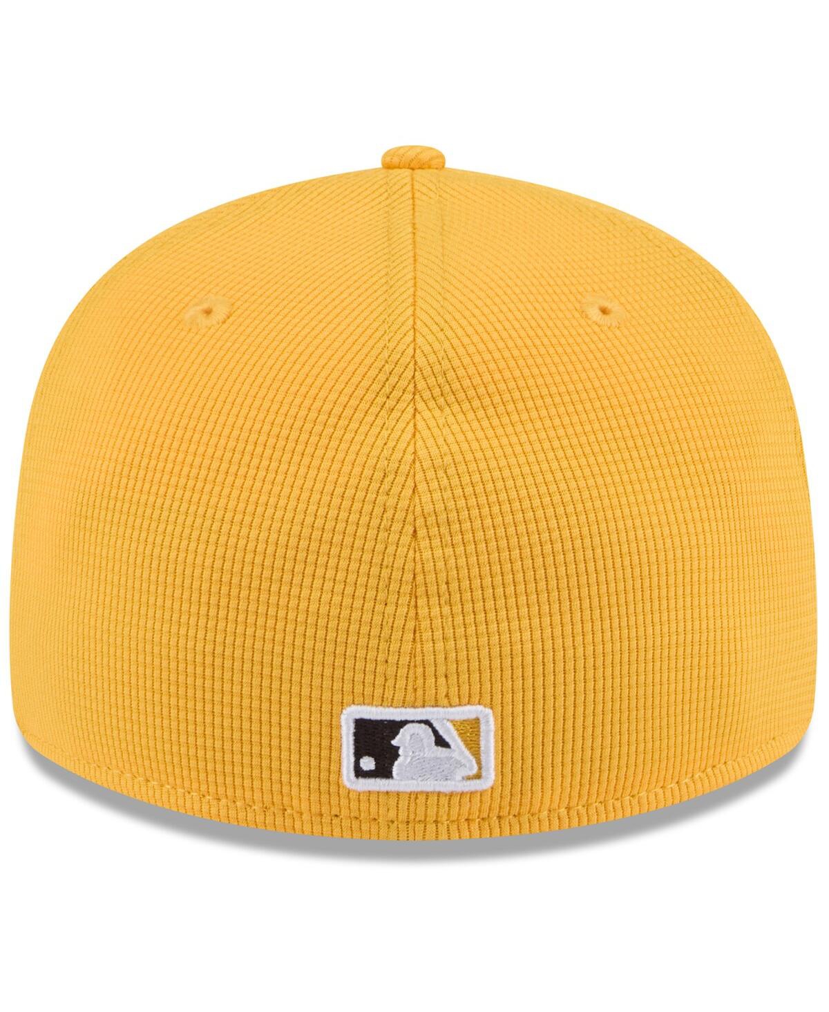 New Era Men's Gold San Diego Padres 2025 Spring Training Low Profile 59fifty Fitted Hat In Gold
