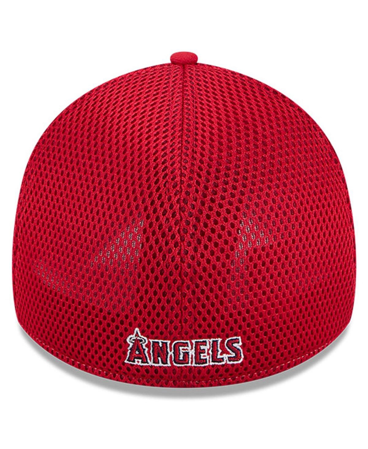New Era Men's White/navy Los Angeles Angels 2025 Spring Training 39thirty Flex Hat In White,navy