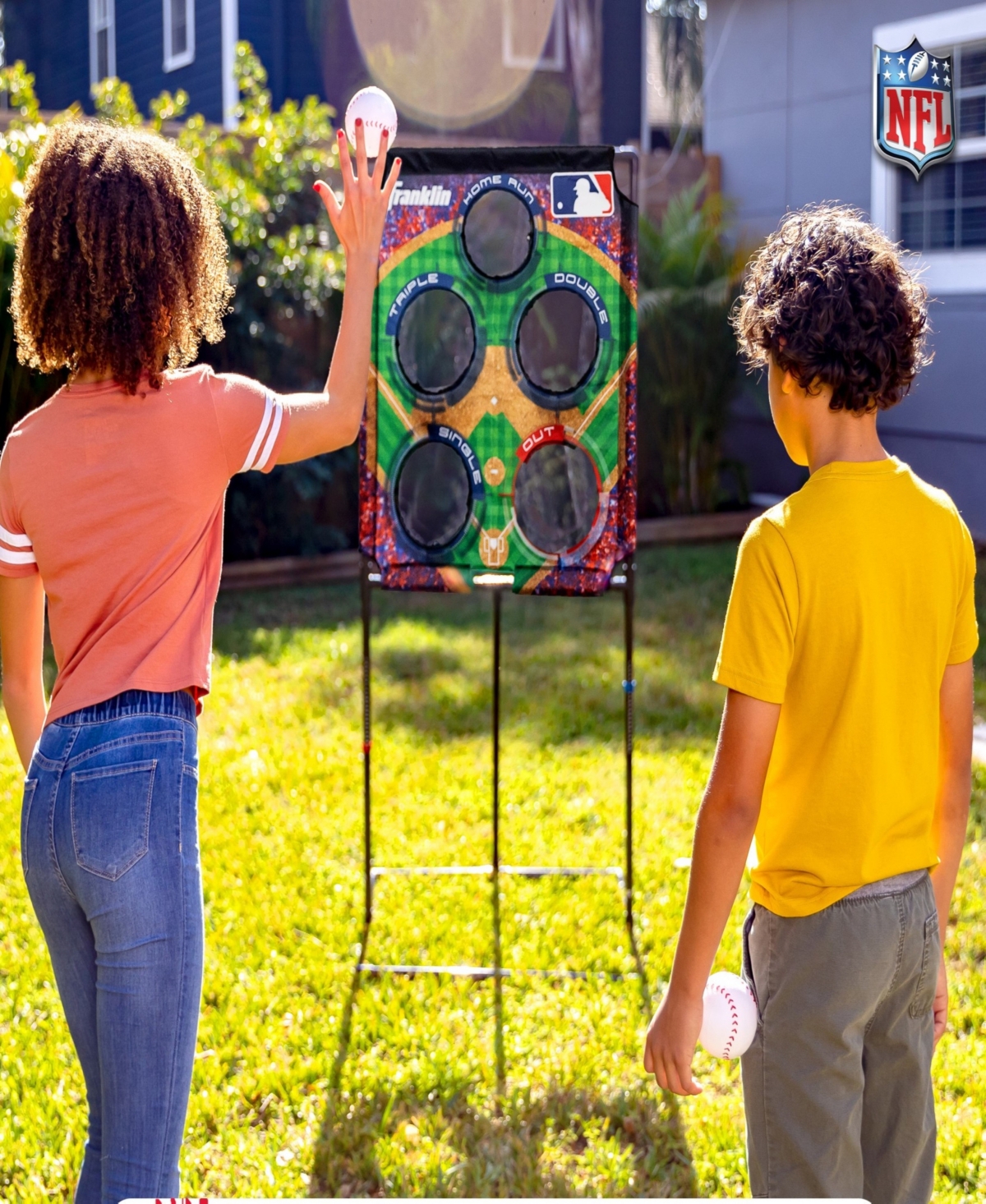 Shop Franklin Sports Mlb Deluxe Baseball Target Toss Game In Multi