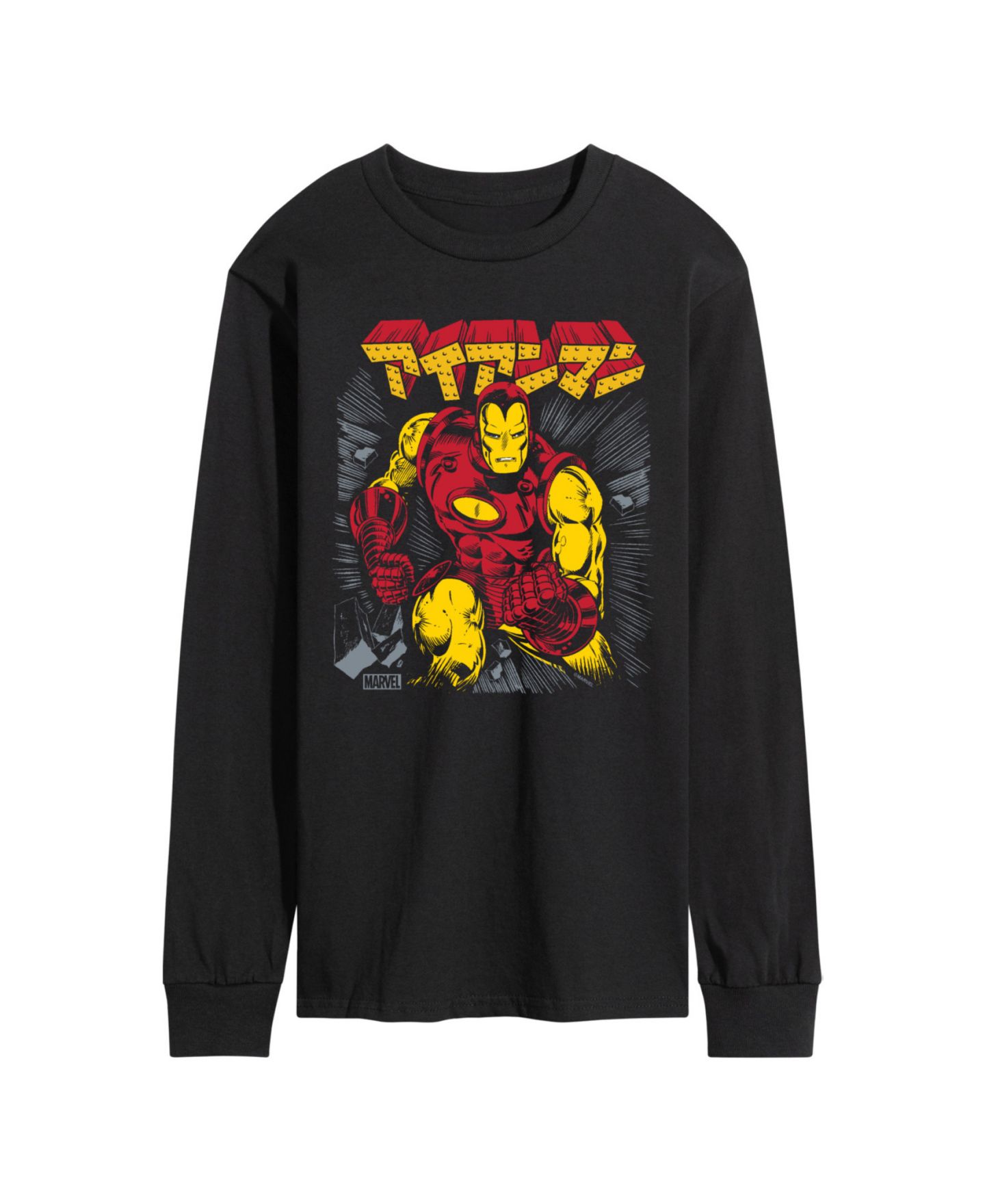 Мужская футболка AIRWAVES Iron Man Long Sleeve, цвет: Чёрный — фото 1