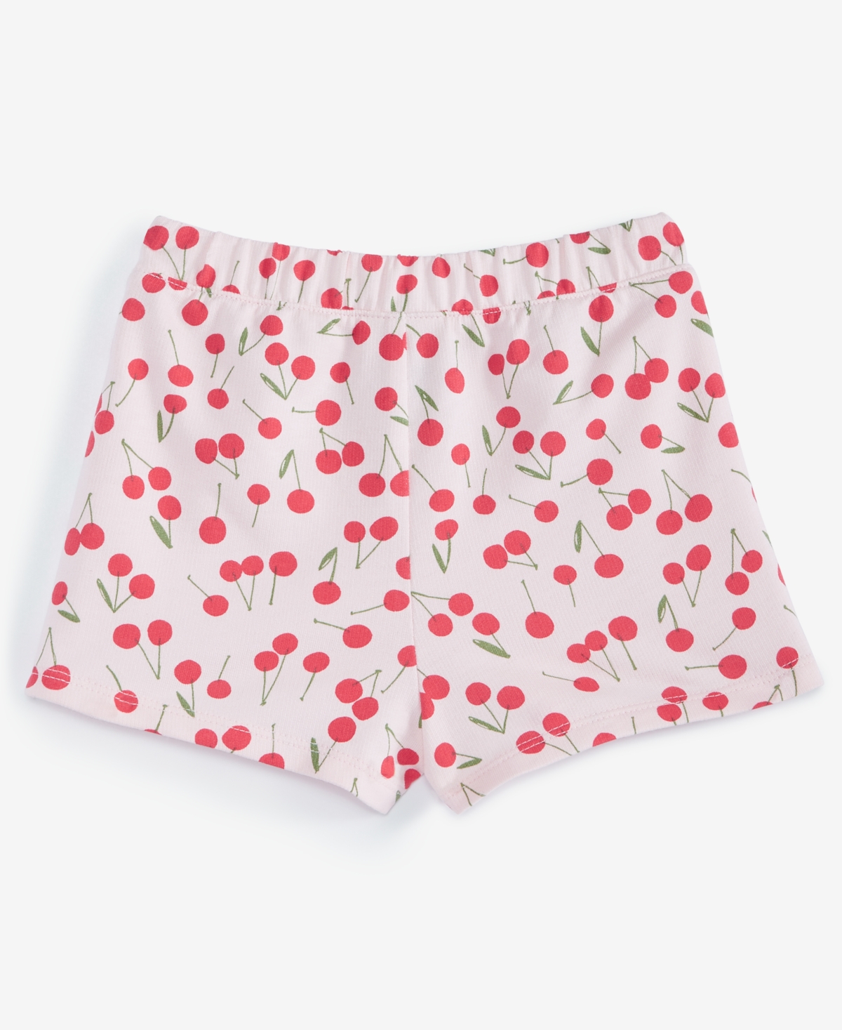 First Impressions Baby Girls Cherry Toss Printed French Terry Shorts, Exclusively At Macy's In Beloved Pi