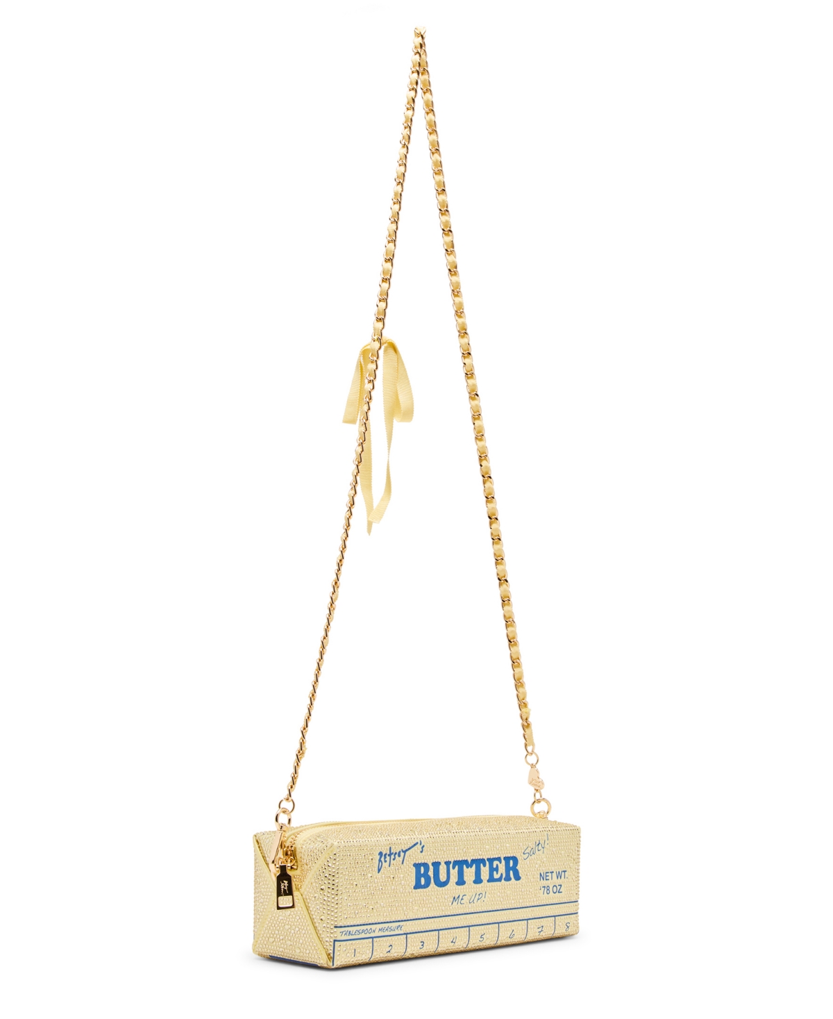 Betsey Johnson Spread It On Small Crossbody Bag In Yellow