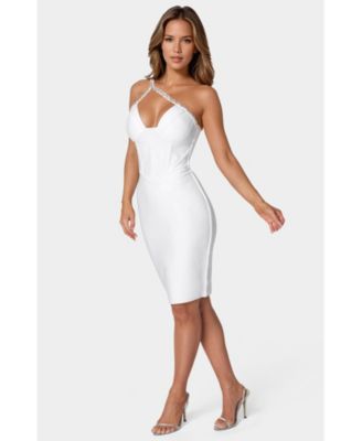 Women's Embellished Crystal Corset Bandage Dress