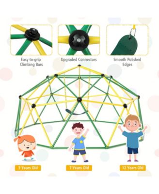 Dome Climber with Swing and 800 Lbs Load Capacity