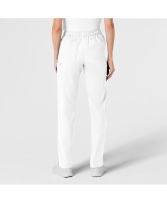 Petite W123 Flat Front Cargo Scrub Pant