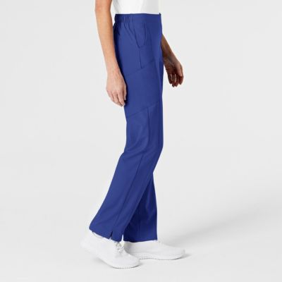 Petite W123 Flat Front Cargo Scrub Pant