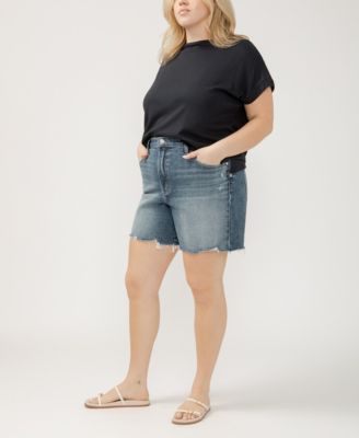 Plus Size Highly Desirable High Rise Shorts
