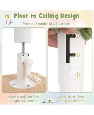 Floor-to-Ceiling Cat Tree Tall & Space-Saving Play Tower for Cats
