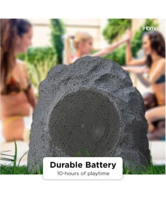 Wireless Outdoor Rechargeable Stereo Rock Speakers Pair
