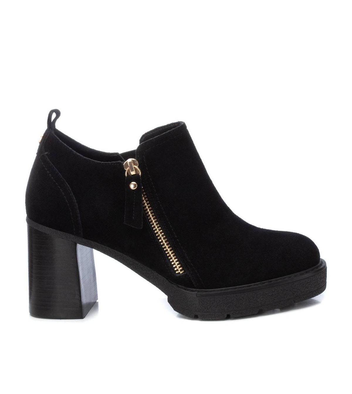 Carmela Leather Collection Women's Fashion Pumps By Xti - Black