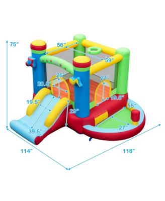 Inflatable Kids Bounce House Music-Themed Castle with Sound Interaction