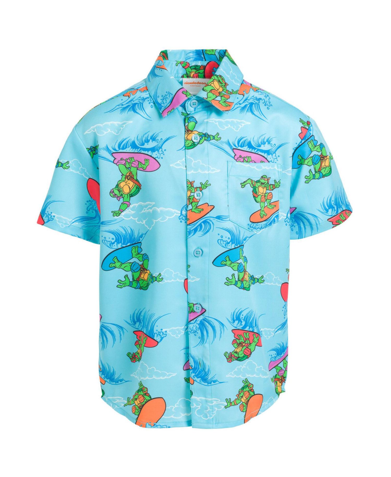 Little Boys Leonardo Michelangelo Raphael Hawaiian Button Down Shirt to