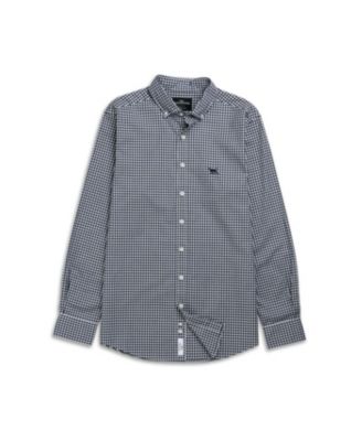 Rodd Gunn Men's Gunn Check Oxford Long Sleeve Slim Fit Shirt