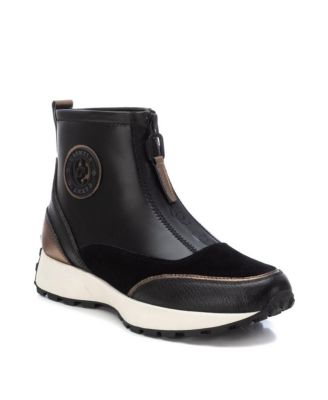 Carmela Leather Collection Women's Sneaker Booties By Xti