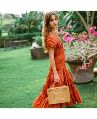 RAHAYU Atta Rattan Bag In Mocca Brown