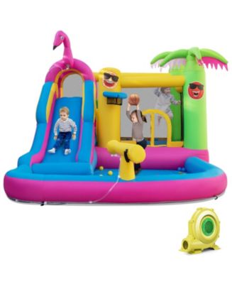 Slickblue 15'L x 10'W x 8.5'H Inflatable Bounce Castle with Long Water ...