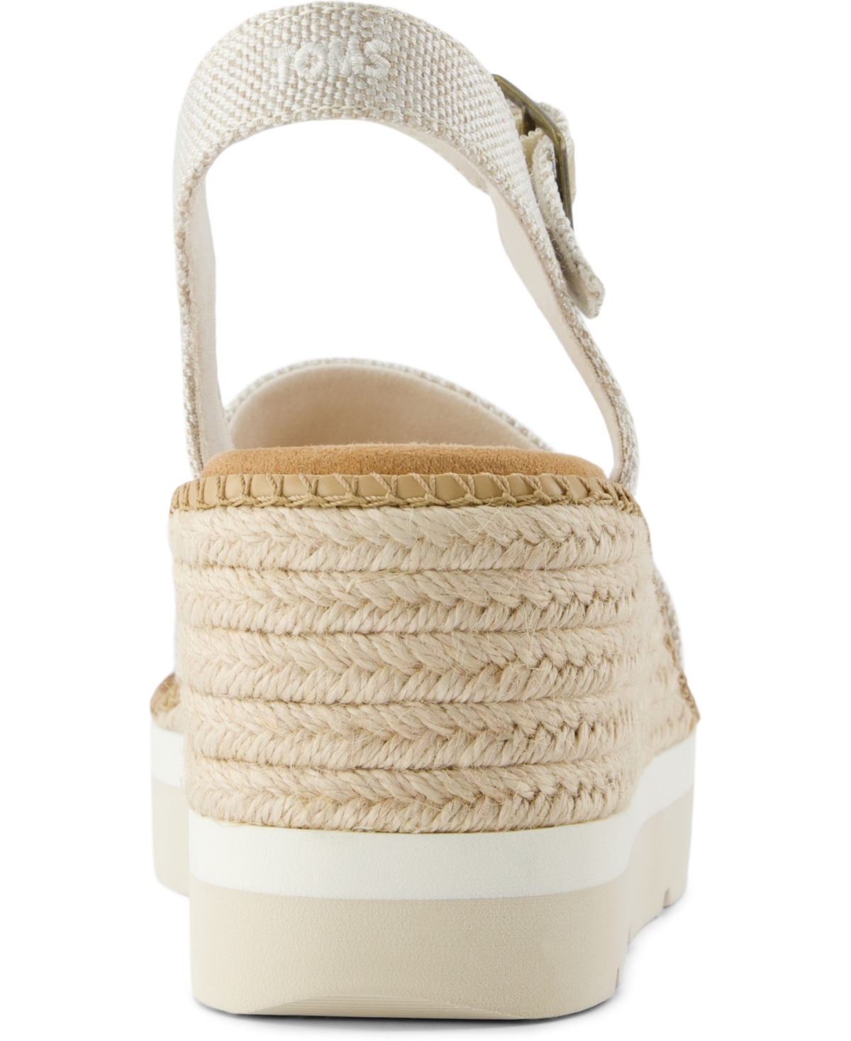 Shop Toms Women's Darya Open Toe Wedge Sandals In Natural Yarn Dye