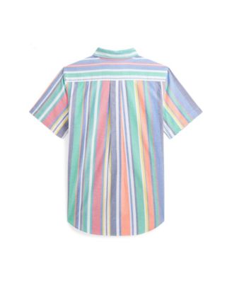 Big Boys Striped Oxford Short-Sleeve Shirt