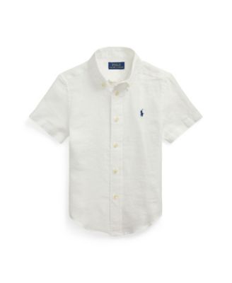 Boys 2-7 Linen Short-Sleeve Shirt