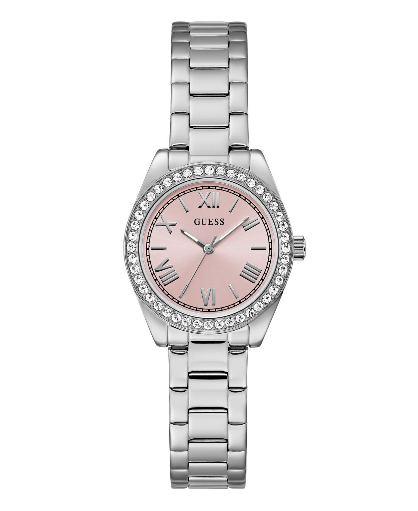 Женские часы GUESS Analog Silver-Tone Steel Watch, 30mm — фото 1