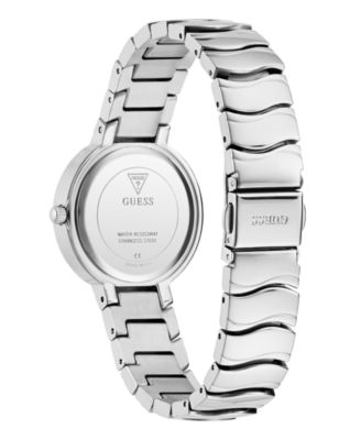 Women's Analog Silver-Tone Steel Watch, 30mm