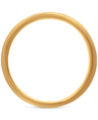 Men's Geometric Texture Milgrain Bead Wedding Band in 18k Gold-Plated Sterling Silver