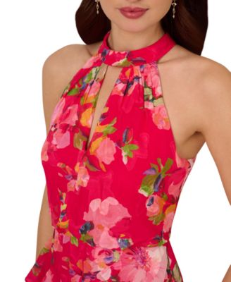 Women's Printed Sleeveless Mermaid Dress