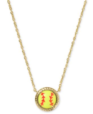 Kendra Scott - 14k Gold-Plated Magnesite Softball 19" Pendant Necklace