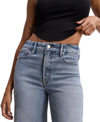 Women's Good Waist Palazzo Cropped Jeans