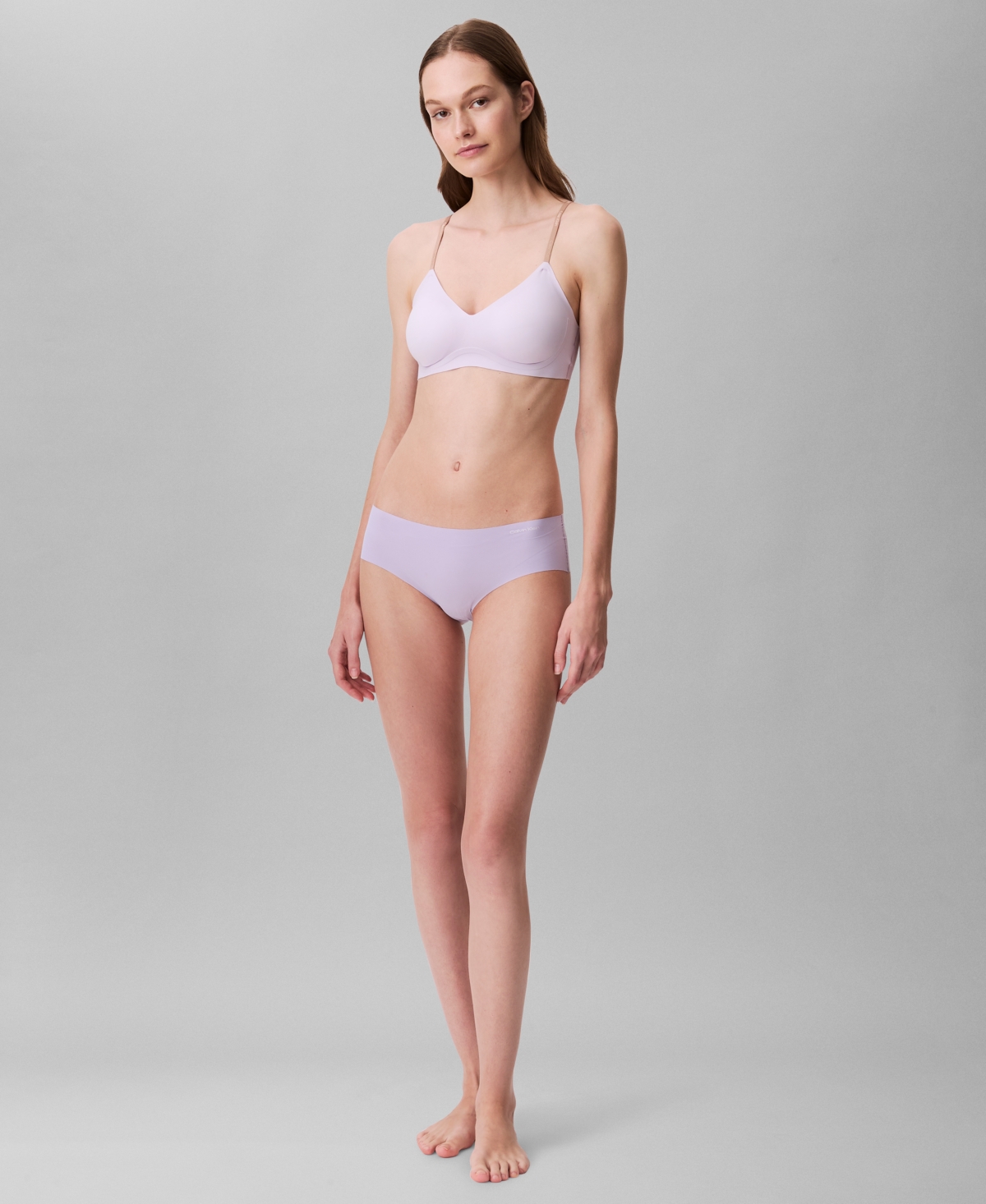 Calvin Klein Bonded Flex Bikini In Lilac Quartz