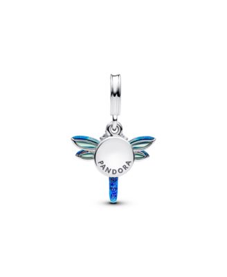 Sterling Silver Dragonfly Double Dangle Charm
