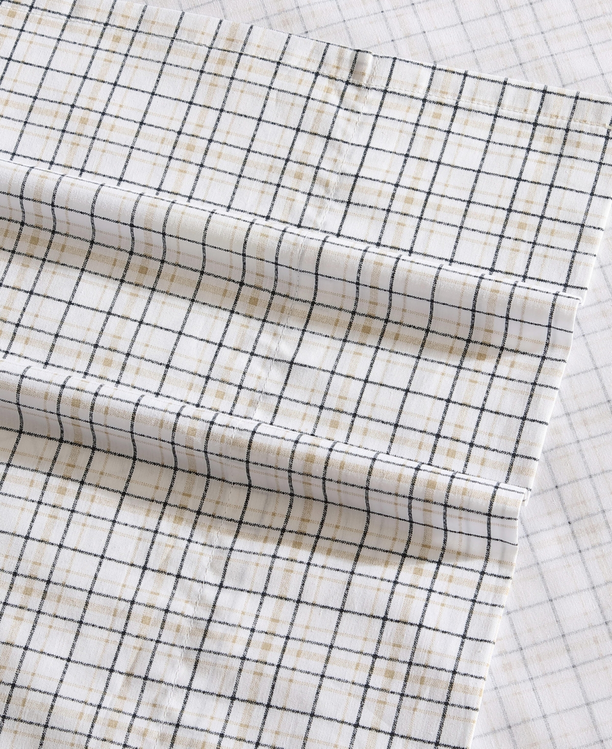 Nautica Cotton Percale 4-piece Sheet Set, King In Malor Plaid Navy