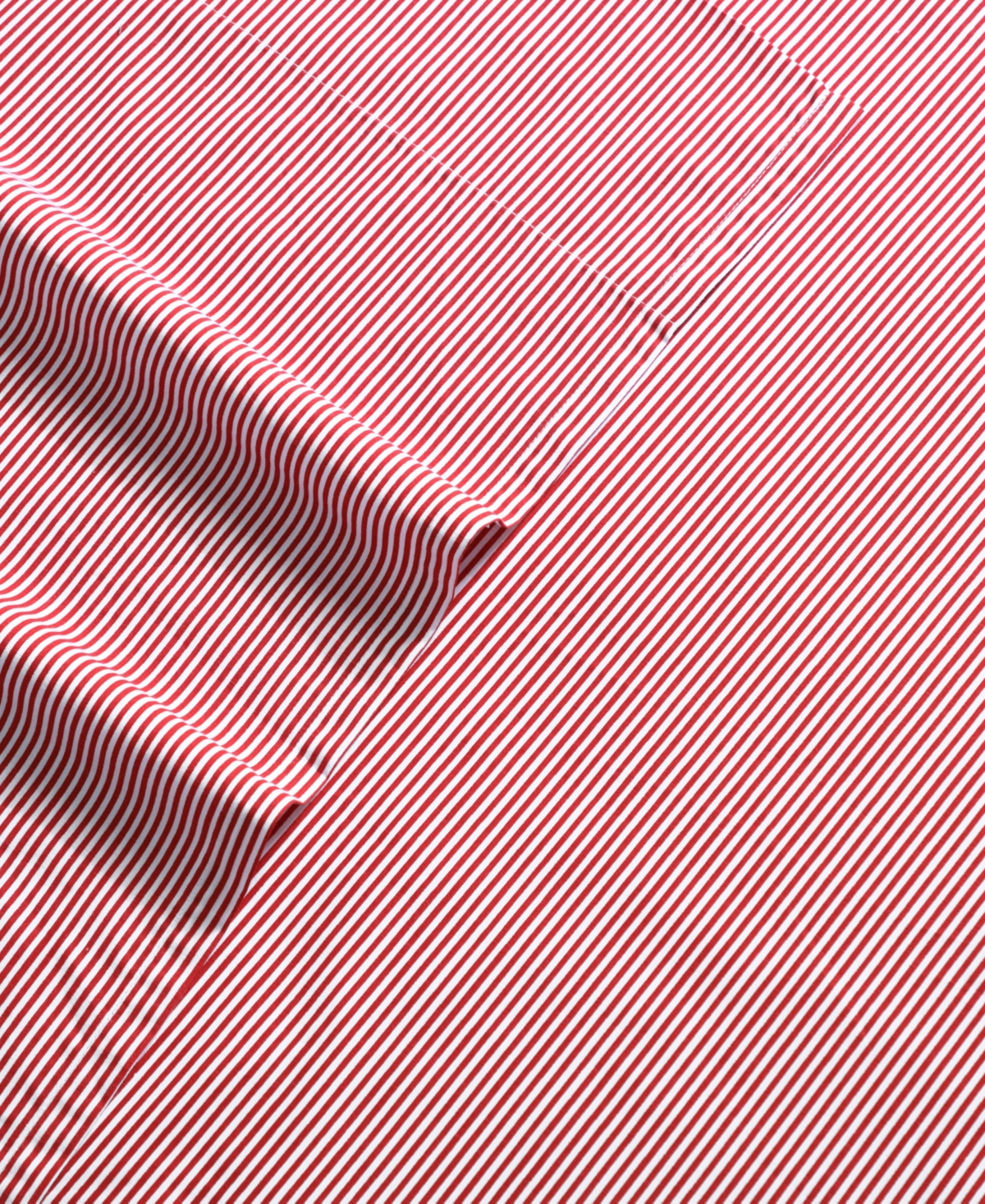Nautica Cotton Percale 3-piece Sheet Set, Twin In Penny Pinstripe Red