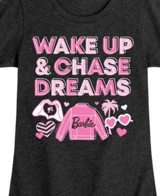 Big Girls Wake Up Chase Dreams Graphic Short Sleeve T-Shirt