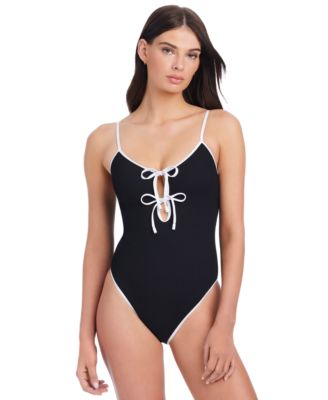 Sanctuary - Women's Key Item Stay Connected Tie-Front Swimsuit