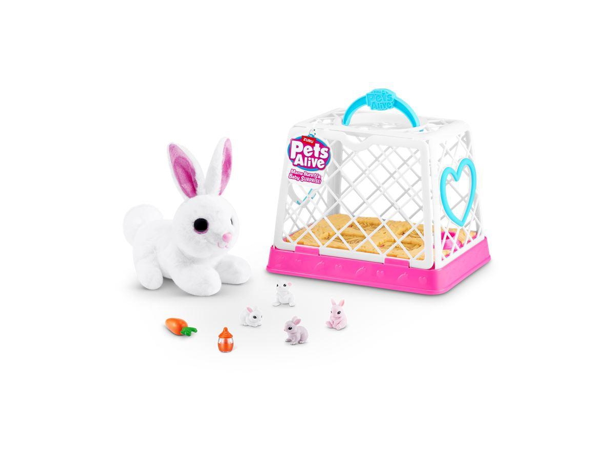 Pets Alive Mama Bunny & Baby Surprise Plush Toy In No Color