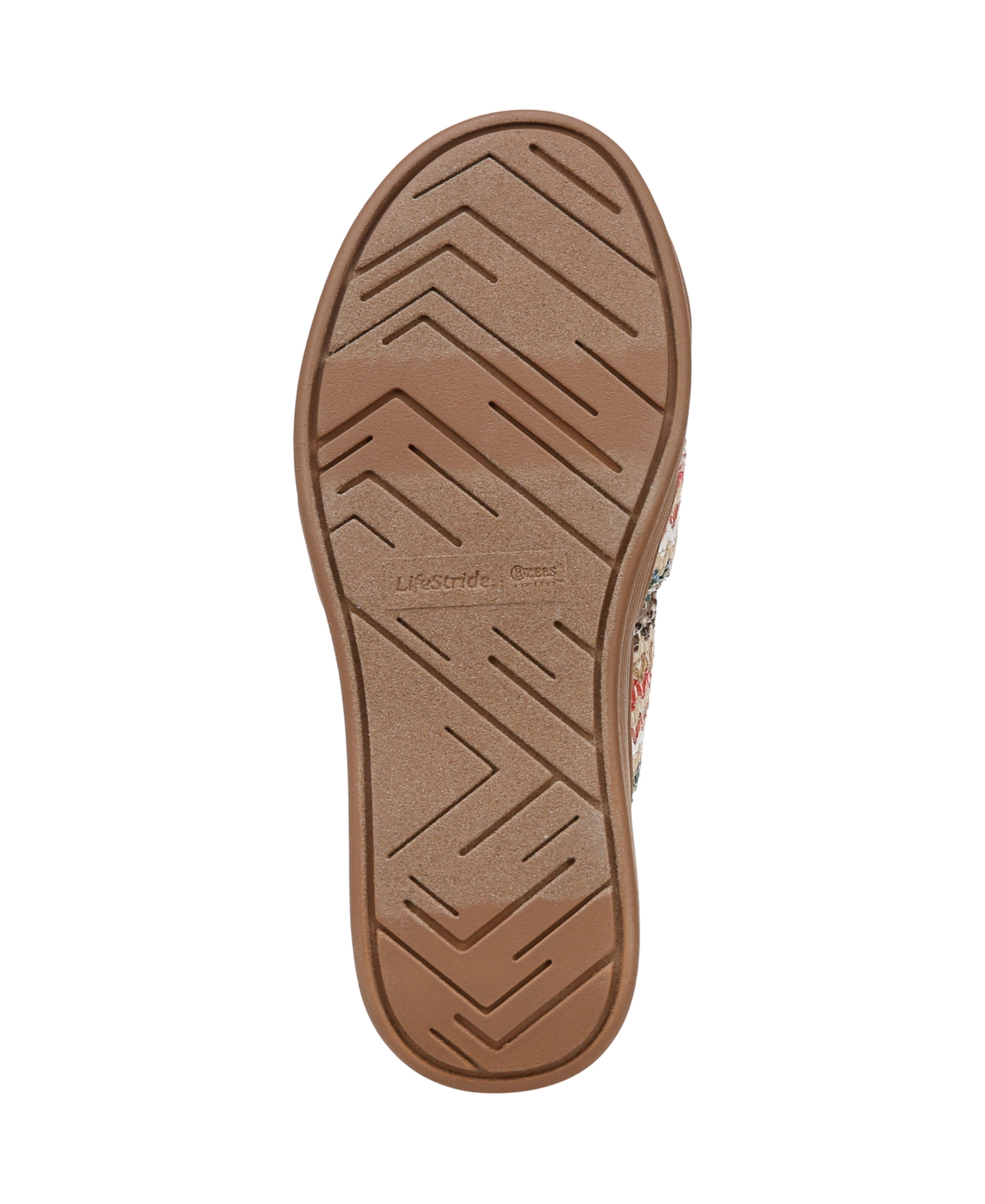 Bzees Fiona Wedge Sandal In Natural Multi Raffia Fabric