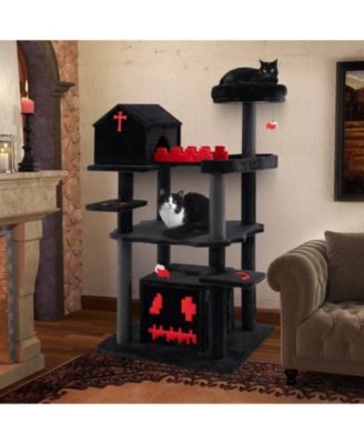 Gothic Cat Tree Stylish & Spooky Multi-Level Tower for Cats