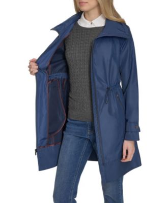 Women's 36” Travel Packable Rain Jacket with Gold Trim