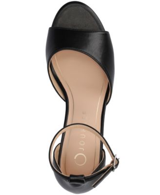 Women's Jezzie Peep Toe Kitten Heel Dress Sandals