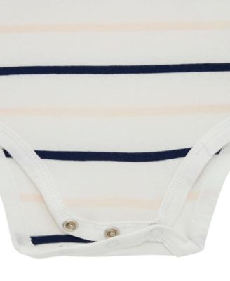 Baby Girls Short Sleeve Bodysuit and Stretch Denim Skirtall Set