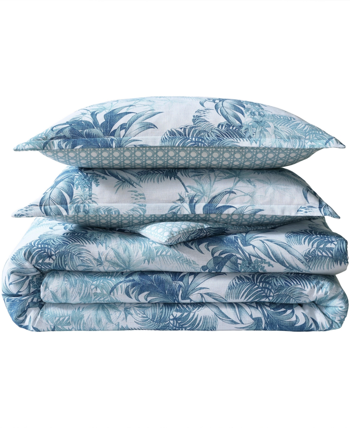 Tommy Bahama Home Tommy Bahama Legacy Palms Reversible 3-pc. Comforter Set, Full/queen In Bristol Blue