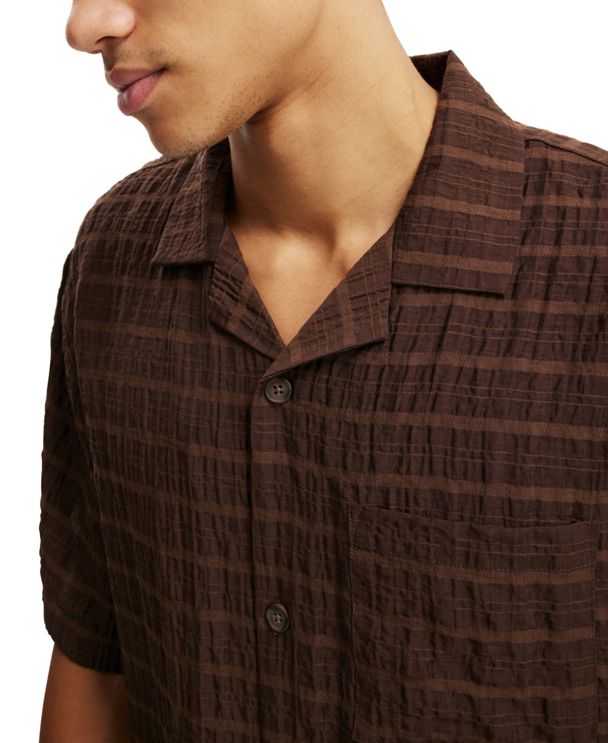 COTTON ON MEN'S BOX FIT SHORT SLEEVE SHIRT 