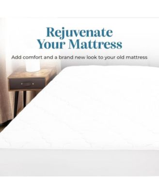 Soft and Comfortable Mattress Pad - 100 GSM - Odorless Filing - Tight Fitting Elastic for Firm Fitting on Mattress - King Size Mattress Pad