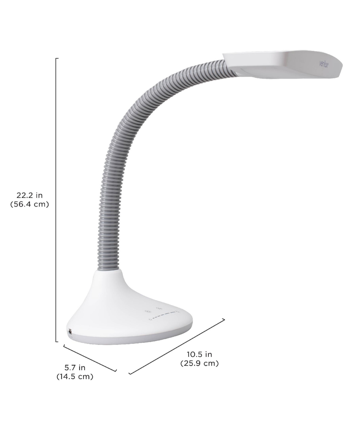 Verilux Smartlight Full Spectrum Led Desk Lamp In White