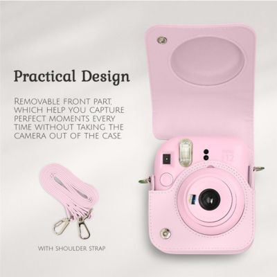 Instax Mini 12 Instant Film Camera, Mint Green Bundle with Instax Mini Custom Case, Accessory Kit and Daylight Film, 2x Twin Pack (40