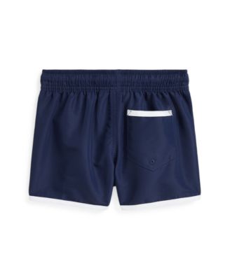 Toddler and Little Boys Polo Bear Swim Trunk