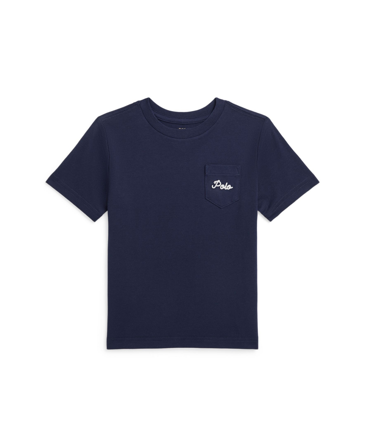 POLO RALPH LAUREN TODDLER AND LITTLE BOYS DOG-PRINT JERSEY POCKET T-SHIRT