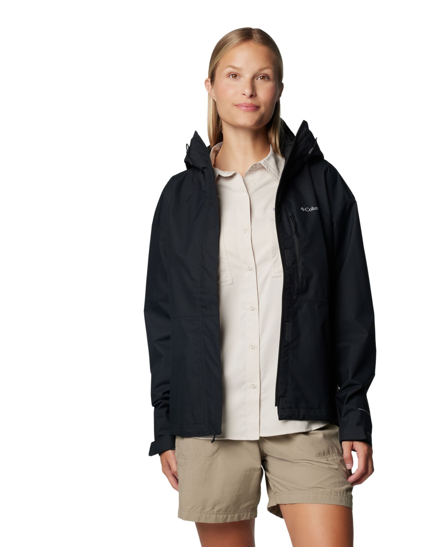 Женская куртка Columbia Hikebound II Hooded Waterproof, цвет: Чёрный — фото 3